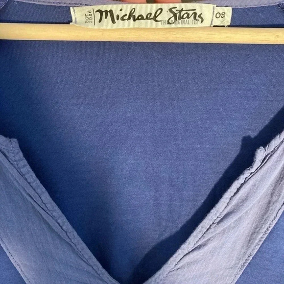 Michael  Stars blue purple soft tee - Picture 2 of 5